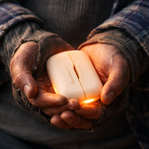 Donation Beige Gradient Rechargeable Hand Warmers by Warmify Lab