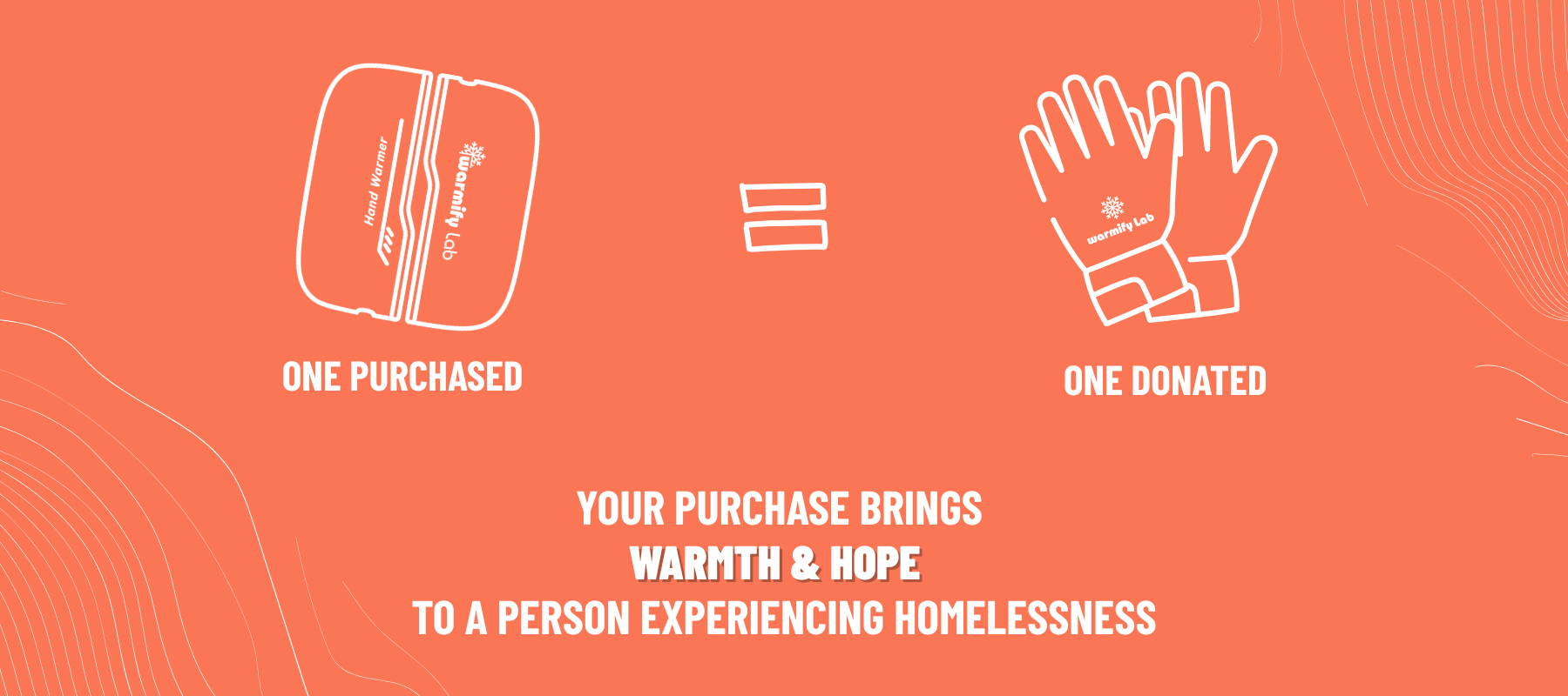 Pair of gloves donated with every Warmify Lab purchase
